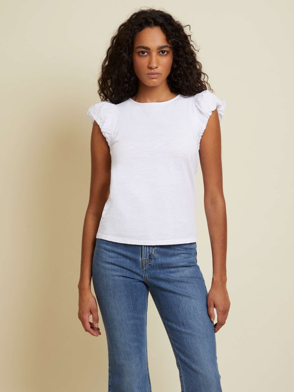 NATION LTD Audra Bubble Sleeve Tee