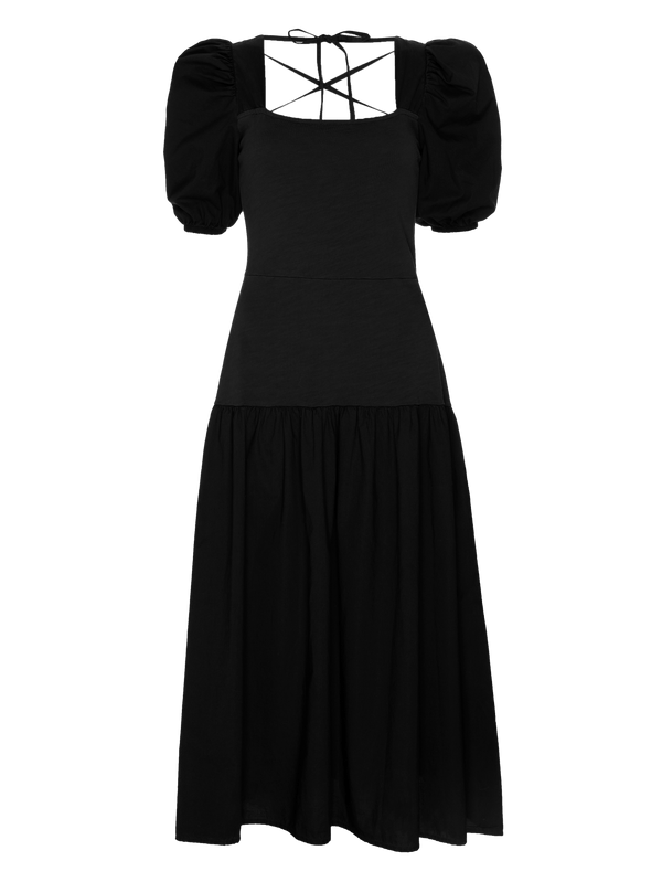 NATION LTD Cordelia Lace Up Midi Dress