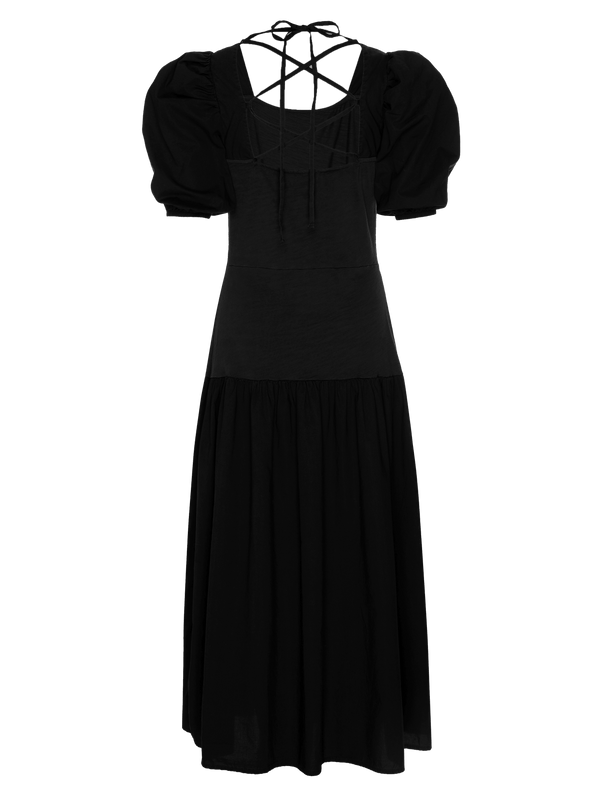 NATION LTD Cordelia Lace Up Midi Dress