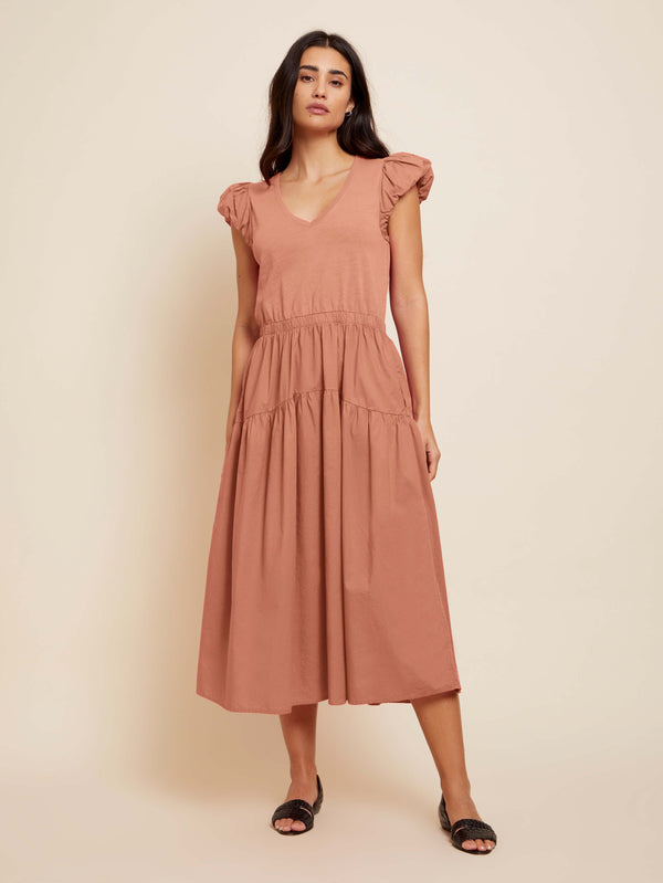 NATION LTD Iliana Bubble Slv Midi Dress