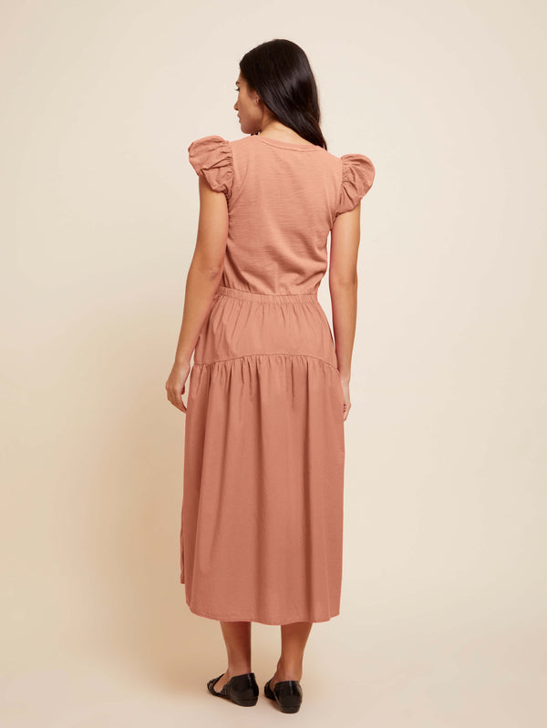 NATION LTD Iliana Bubble Slv Midi Dress