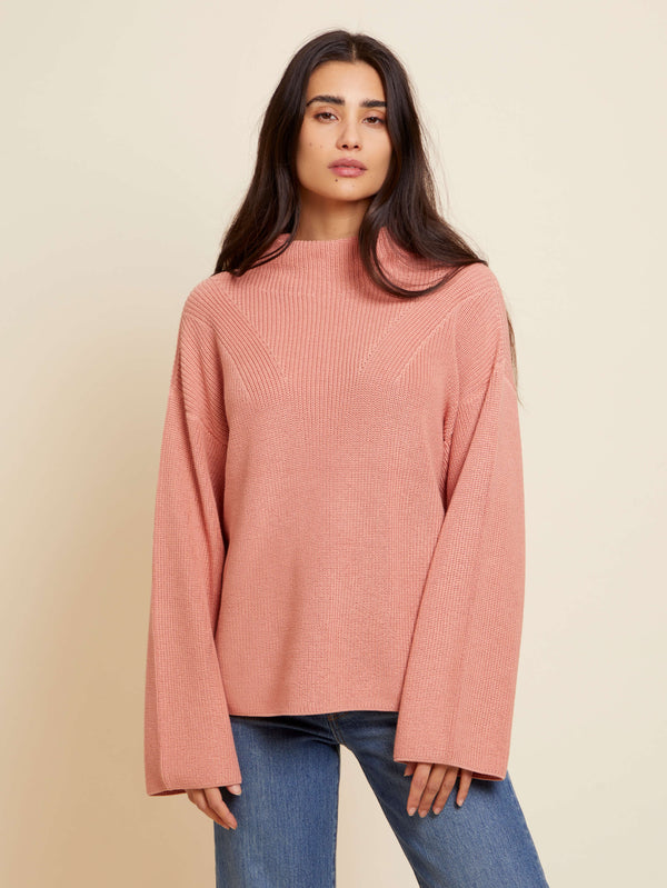 NATION LTD Julian Relaxed Funnel Neck Sweater