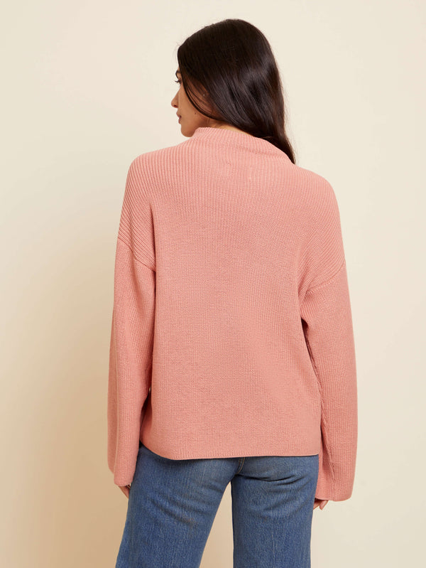 NATION LTD Julian Relaxed Funnel Neck Sweater