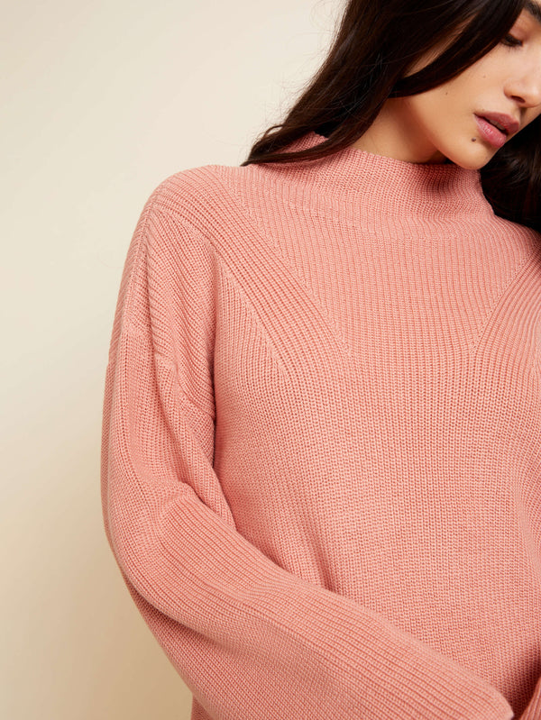 NATION LTD Julian Relaxed Funnel Neck Sweater