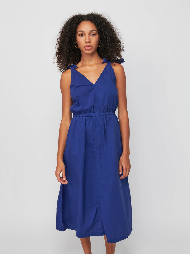 Marcela Tie Strap Midi Dress - Cobalt | Nation