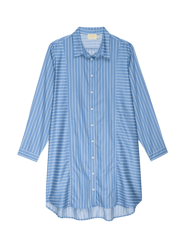 NATION LTD Marni Oversized Button Up Mini Dress