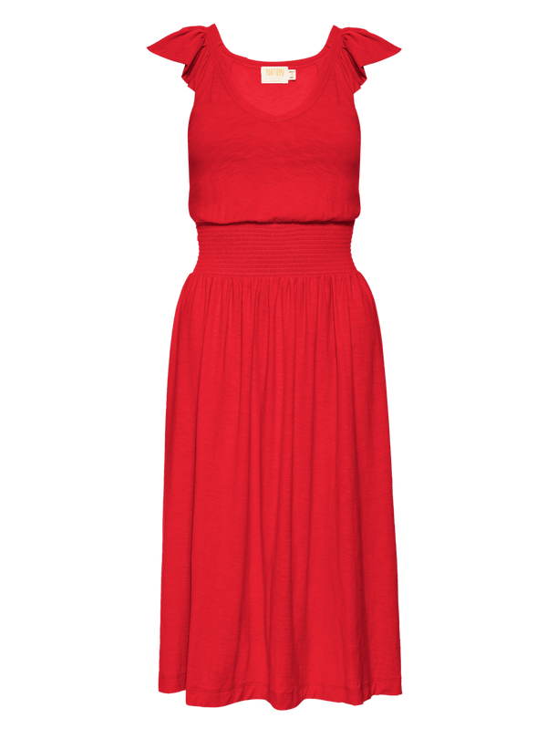 NATION LTD Mina Ruffled Midi Dress