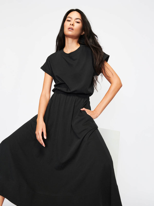 NATION LTD Garcelle Seamed T-Shirt Dress