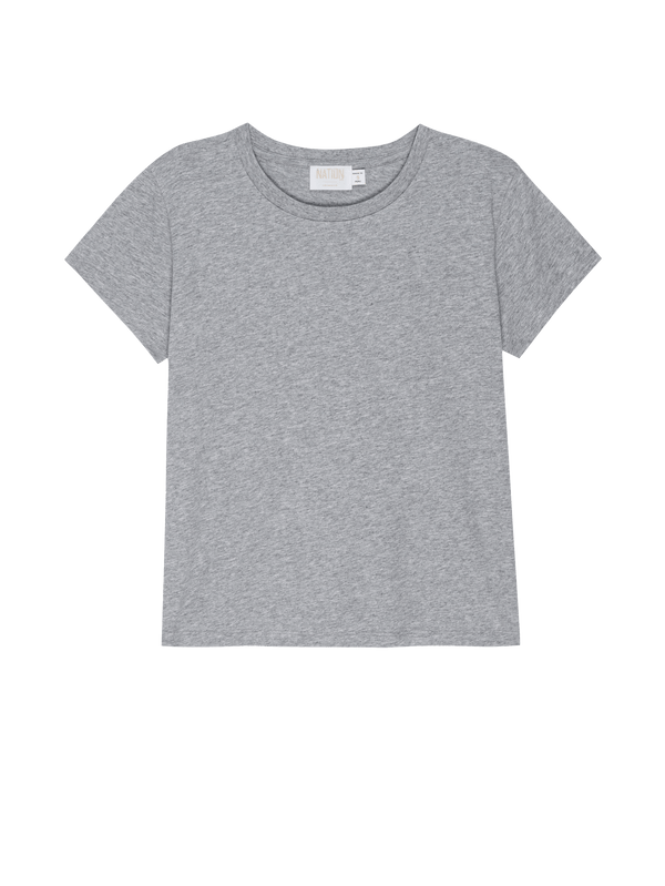 NATION LTD Goldie Organic Cotton Boxy Crew Neck