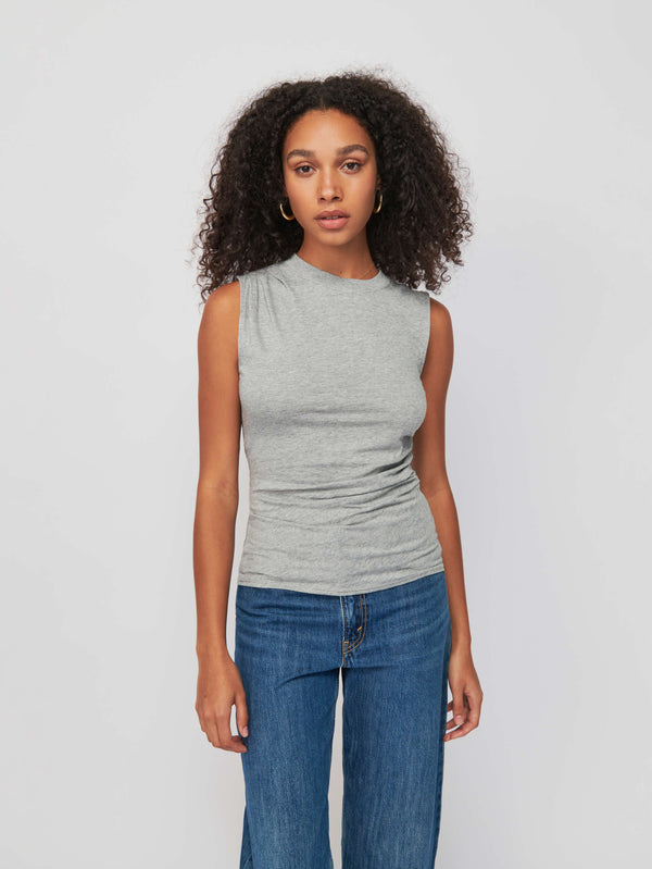 NATION LTD Paz Draped Muscle Tee 