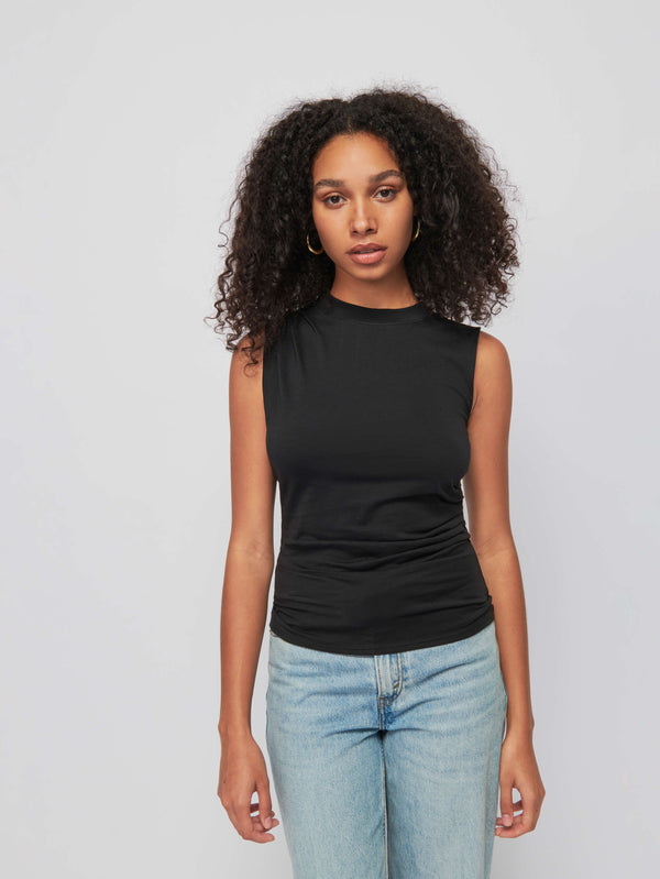 NATION LTD Paz Draped Muscle Tee 