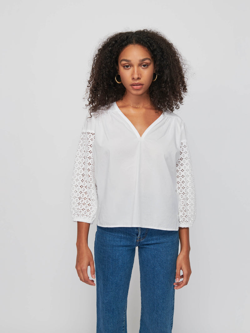 Palo Luxe Bohemian Blouse - White | NATION LTD