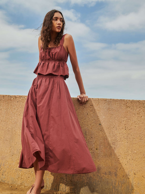 NATION LTD Petra Gored Maxi Skirt