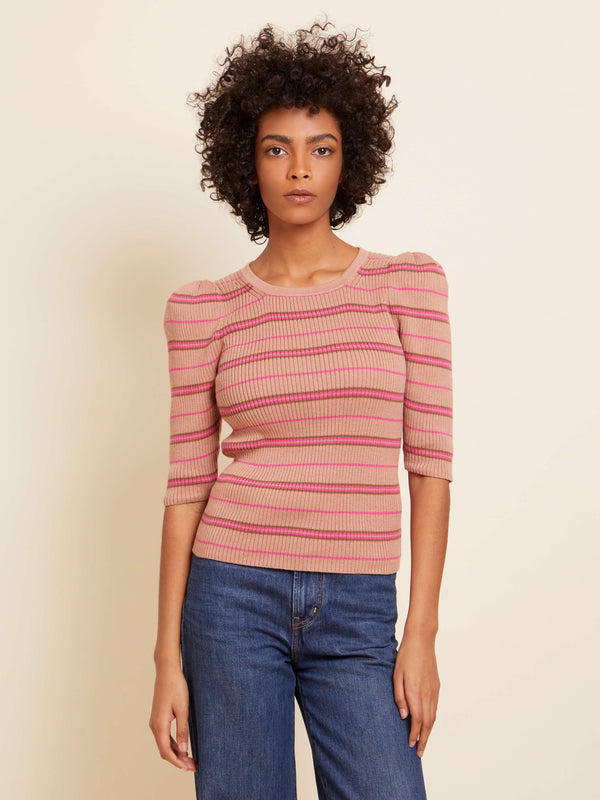 NATION LTD Sarah Slim Crew Neck Top