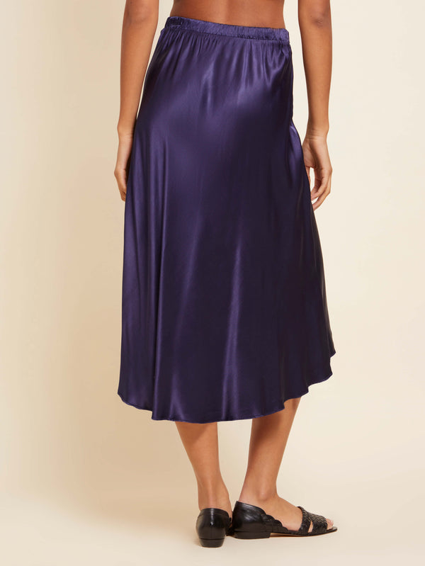 NATION LTD Mabel Bias Cut Midi Skirt 