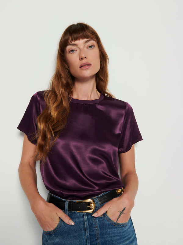 NATION LTD Marie Boxy Crop Top