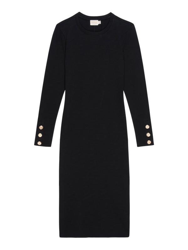 NATION LTD Theo Contrast Midi With Gold Buttons