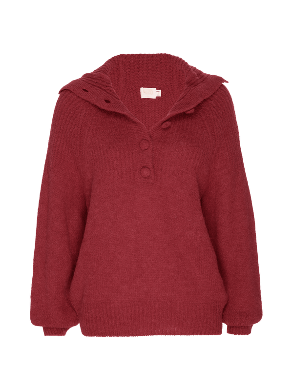 NATION LTD Tobi Sweater With Covered Buttons