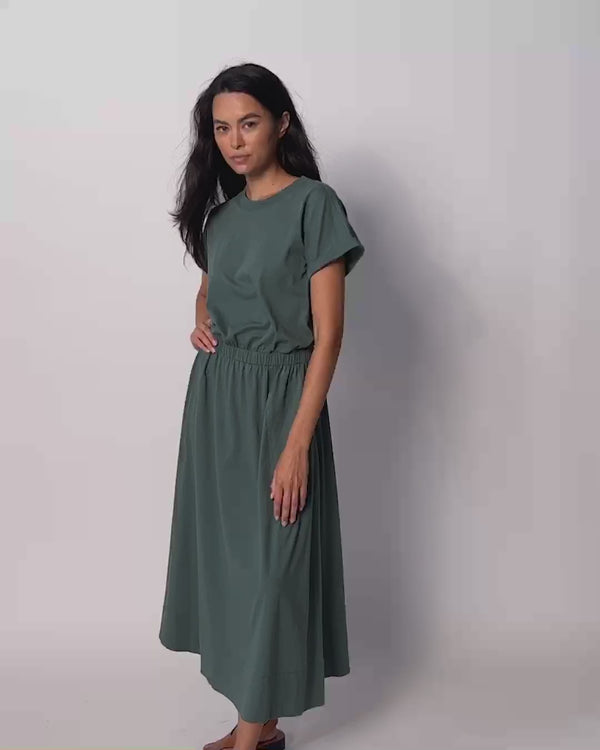 NATION LTD Garcelle Seamed T-Shirt Dress