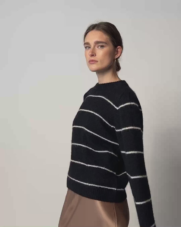 NATION LTD Striped Busy Sweater