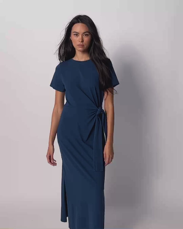 NATION LTD Lavi Tied T-Shirt Dress