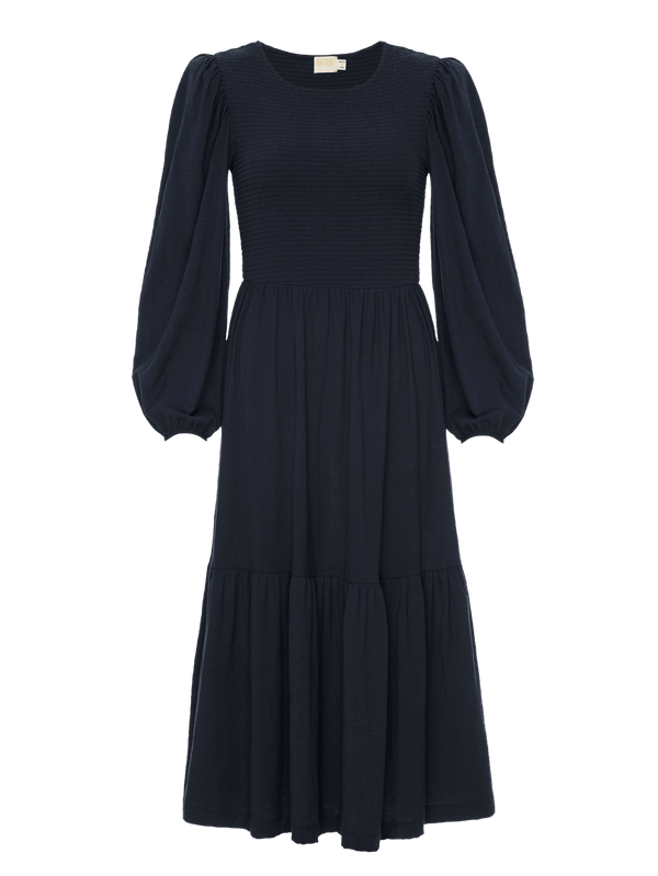 NATION LTD Willow Puff Sleeve Tiered Peasant Dress